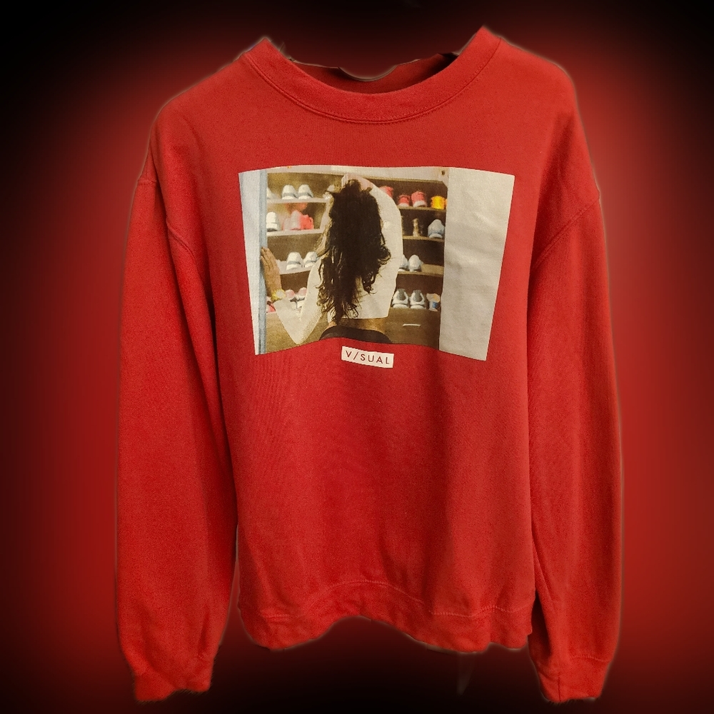 Visual by Vans red graphic men's medium sweatshirt